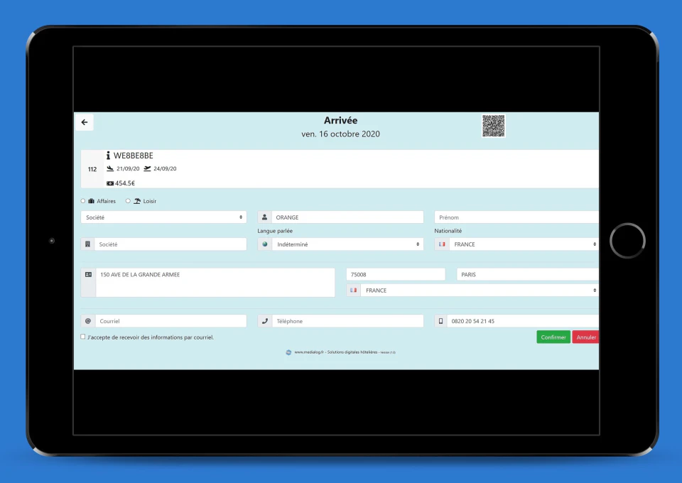 screenshot of Medialog Hotel